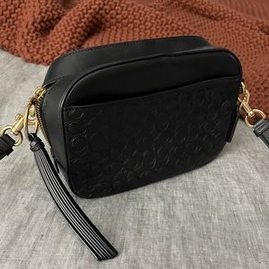 Coach Signature Leather Camera Bag Crossbody